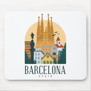 BarcelonaSkyline Mousepad