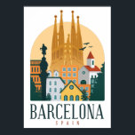 BarcelonaSkyline Poster<br><div class="desc">wunderschönes Barcelona Design für alle,  die die schöne Stadt mehr als alles andere Lieben. Lang leben Barcelona,  lange leben Katalonien</div>