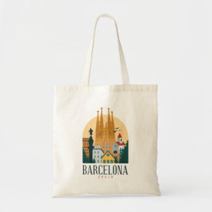 BarcelonaSkyline Tragetasche