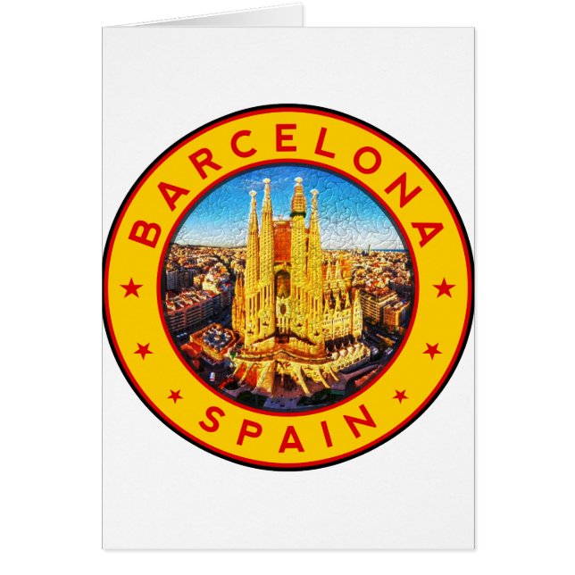 Barcelone, Espagne, cercle, jaune (Devant)