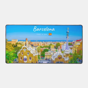 Barcelone, Espagne - Parc Guell Mosaïque Gaudi