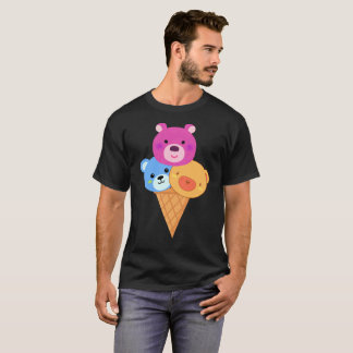 Bärchen-Eiscreme-Waffel T-Shirt