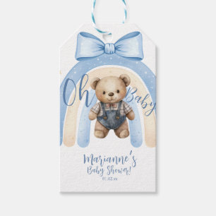Bärchen-Overall für Jungen, lässige Babyparty Geschenkanhänger