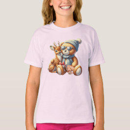Bärchen Rehkitz Weihnachten Christmas T-Shirt