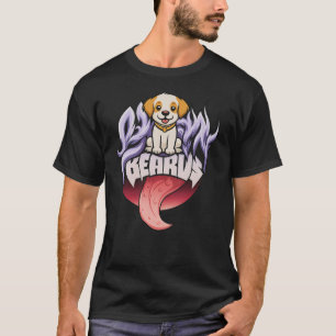 Bärchen Süßer Hund Zunge Raus Cartoon T-Shirt