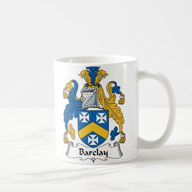 Barclay-Familienwappen Kaffeetasse (Rechts)