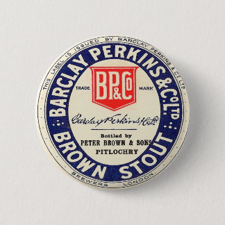 Barclay Perkins Brown Stout Button