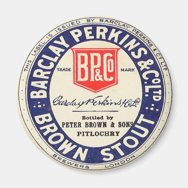 Barclay Perkins Brown Stout Magnet (Vorne)
