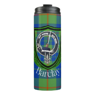 Barclay Schottischer Clan Tartan & Wappen Thermosbecher