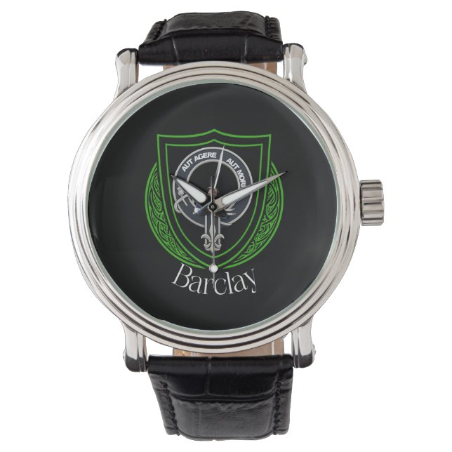 Barclay Scottish Clan Wappen Armbanduhr (Vorderseite)