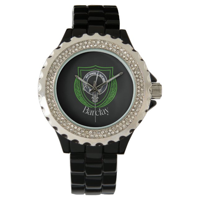 Barclay Scottish Clan Wappen Armbanduhr (Vorderseite)