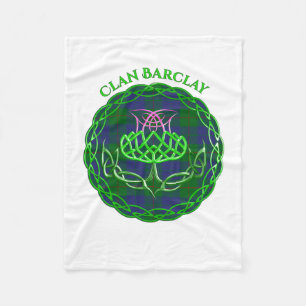 Barclay Scottish Tartan Celtic Thistle Fleecedecke
