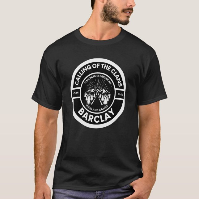 Barclay Scottish Torch Light Ceremony Highland Gam T-Shirt (Vorderseite)