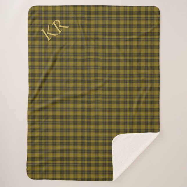 Barclay Tartan avec vos initiales, Scottish Plaid (Devant)
