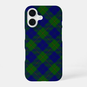 Barclay-Tartan blau grün kariert iPhone 16 Hülle