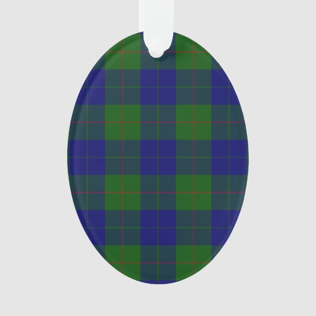 Barclay Tartan Blau grün kariert Ornament (Vorderseite)