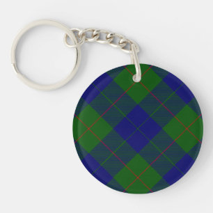 Barclay Tartan Blau grün kariert Schlüsselanhänger