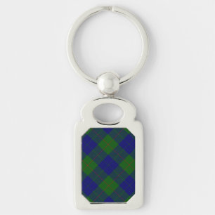 Barclay-Tartan blau grün kariert Schlüsselanhänger