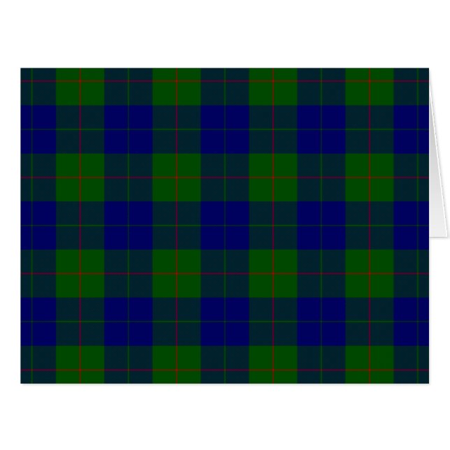 Barclay Tartan Blau kariert (Vorderseite (Horizontal))