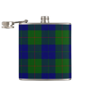 Barclay Tartan Blau kariert Flachmann