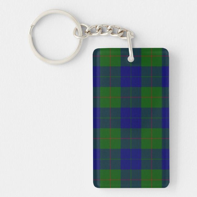 Barclay Tartan Blau kariert Schlüsselanhänger (Vorderseite)
