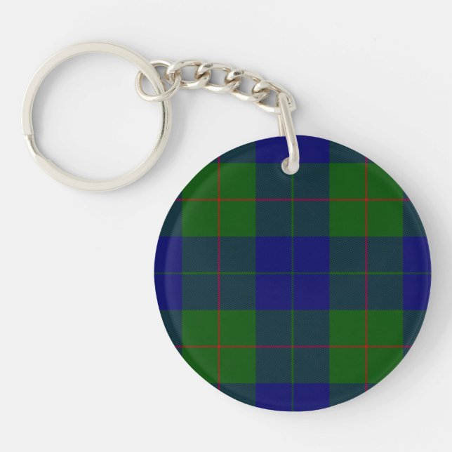 Barclay Tartan Blau kariert Schlüsselanhänger (Vorderseite)