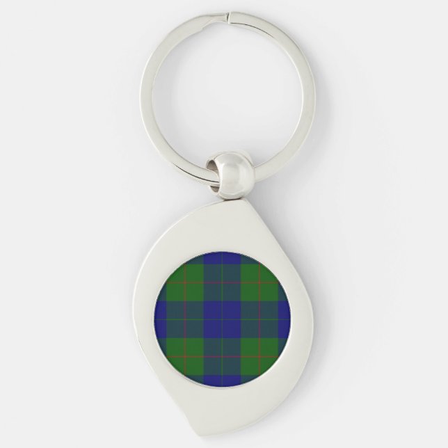 Barclay Tartan Blau kariert Schlüsselanhänger (Vorderseite)