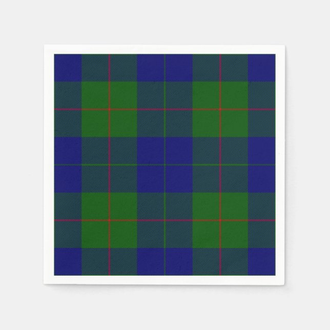 Barclay Tartan Blau kariert Serviette (Vorderseite)