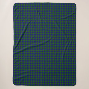 Barclay Tartan Blau kariert Sherpadecke