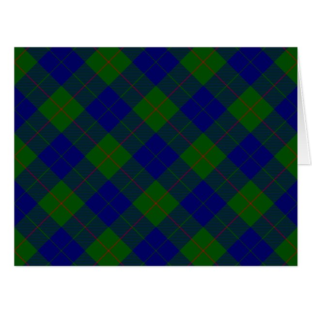Barclay tartan bleu vert plaid (Devant horizontal)