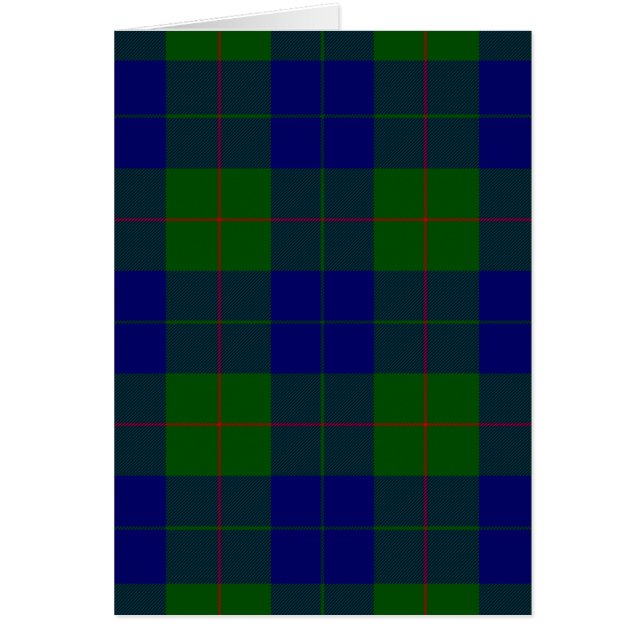 Barclay tartan bleu vert plaid (Devant)
