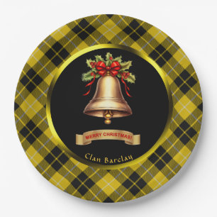 Barclay Tartan Personalisiert Weihnachten Pappteller