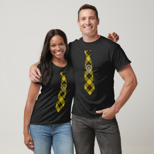 Barclay-Tartan-Schlips mit Abzeichen T-Shirt