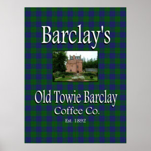 Barclay's Old Towie Barclay Coffee Co. Plakat
