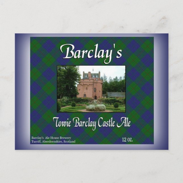 Barclay's Towie Barclay Castle Ale Postkarte (Vorderseite)