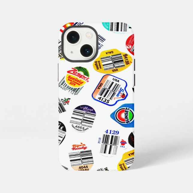 Barcode-Aufkleber herstellen iPhone 13 Mini Hülle (Rückseite)