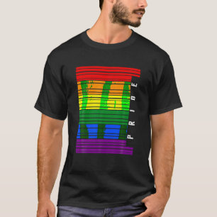 Barcode Bisexual Pride LGBT T Shirt Lesbian Gay Fl