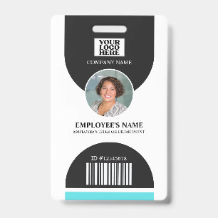 Barcode des Firmenlogos Mitarbeiter Foto Ausweis