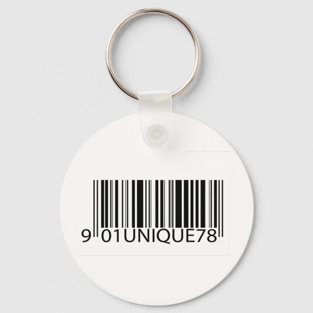 BarCode - Eindeutig Schlüsselanhänger (Vorderseite)