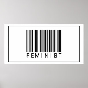 Barcode Feminist Poster