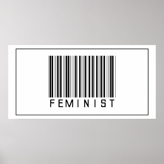 Barcode Feminist Poster (Vorne)