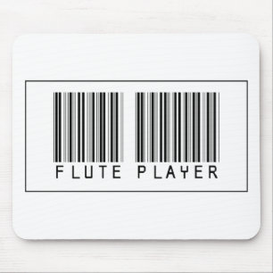 Barcode-Flötenspieler Mousepad