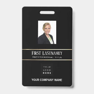 Barcode-Foto Name-ID-Karte Vertikal Goldrahmen Ausweis
