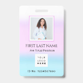 Barcode Foto Nurse Doctor Health Care ID Rosa Ausweis