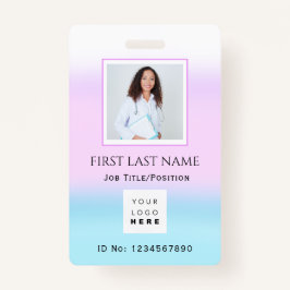 Barcode Foto Nurse Doctor Health Care ID Rosa Ausweis