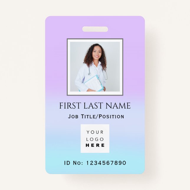 Barcode Foto Therapist Krankenschwester DoktorGesu Ausweis (Vorderseite)