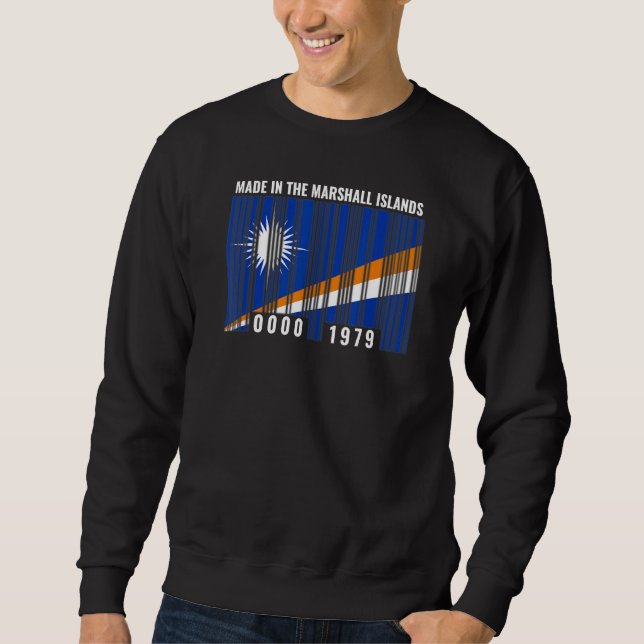 Barcode für Marshall Islands Heritage Martial Root Sweatshirt (Vorderseite)