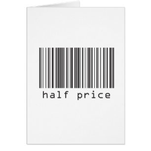 Barcode - halber Preis