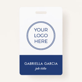 Barcode-ID-Abzeichen für blaue Firmenmitarbeiter Ausweis