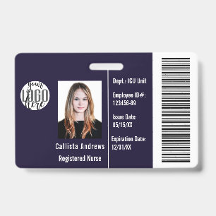 Barcode-ID des Fotos für Mitarbeiter eines benutze Ausweis